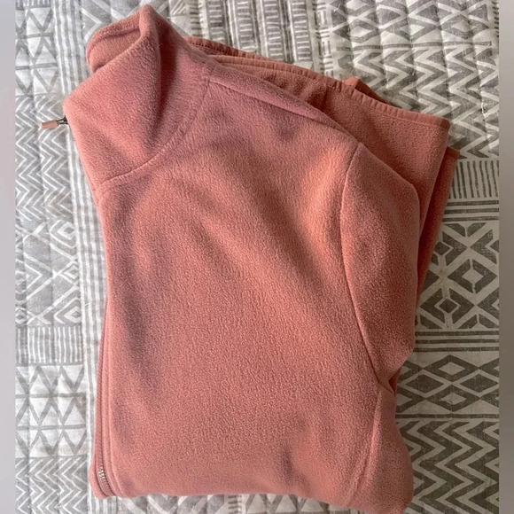 Old Navy Women’s Full Zip Up Fleece Jacket Women's Medium Dusty Pink - Picture 4 of 6